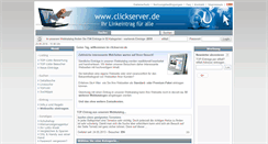 Desktop Screenshot of clickserver.de